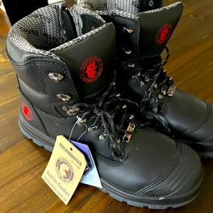 Rockrooster steel toe work boots.